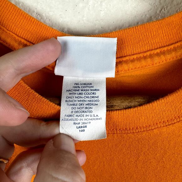 Vintage Tennessee Lady Vols Shirt Large Orange Short Sleeve Basketball 2001 NCAA - Picture 4 of 8